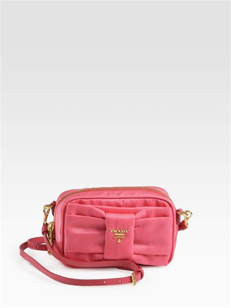 prada pink bow handbags|prada pink shoulder bag.